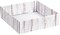 Pack/6: Distressed White Wood Decorative Trays - 10 x 10 x 3"